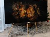Rankų darbo lietas paveikslas 100x50cm - nuotraukos Nr. 3