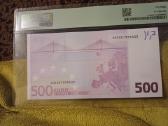 500 euro banknotas-pmg 58 - nuotraukos Nr. 2