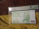 100 euro banknotas -2002 m.,pmg 58 - nuotraukos Nr. 2