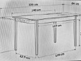 Ikea Bjursta Ištraukiamas stalas ir 4 kėdės - nuotraukos Nr. 2