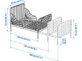 Vaikiška lova su čiužiniu (Ikea) - nuotraukos Nr. 2