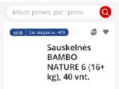 Pampersai Bambo 8pak.,huggies 3pak 6dydis. - nuotraukos Nr. 5