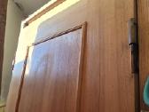 Dvigubos rankų darbo ąžuolinės durys su stakta - nuotraukos Nr. 3
