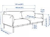 Trivietė sofa Äpplaryd - nuotraukos Nr. 4