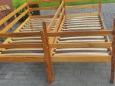 Medinė dviaukštė lova su stalčiais trims vaikams. - nuotraukos Nr. 7