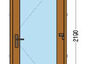 Naujos Pvc lauko durys 950*2190 - nuotraukos Nr. 2