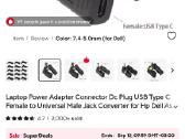 Dell 19.5v adapteris į type-c iš 7.4x5.0mm - nuotraukos Nr. 5