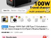 Essager 100w pakrovėjas, įkroviklis telefonui - nuotraukos Nr. 5