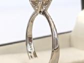 Sužadėtuvių žiedas su 1,02 ct briliantu - nuotraukos Nr. 7