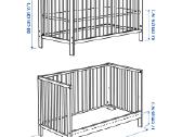 Ikea Gulliver vaikiška lovytė 60120 cm - nuotraukos Nr. 6