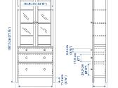 Ikea Hemnes vitrina, balta, 90 197 cm - nuotraukos Nr. 3