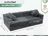 Vaikiška modulinė žaidimų sofa 16 dalių - nuotraukos Nr. 2
