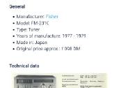 Fisher Fm-2310 tiuneris - nuotraukos Nr. 9