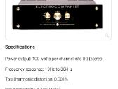 Electrocompaniet Eci-1 High End stiprintuvas - nuotraukos Nr. 9