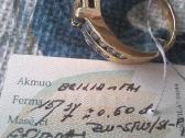Aukso žiedas su safyru ir deimantais - nuotraukos Nr. 6
