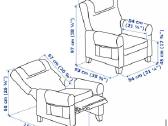 Ikea Muren atlošiamas fotelis / recliner - nuotraukos Nr. 4