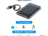 Sata 2.5" SSD HDD dežutė usb-c - nuotraukos Nr. 2