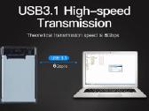 Sata 2.5" SSD HDD dežutė usb-c - nuotraukos Nr. 5