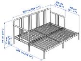Dovanojama Ikea Fyresdal metalinė sofa-lova - nuotraukos Nr. 3