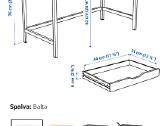 Ikea Alex rašomasis/ darbo/ kosmetikos stalas - nuotraukos Nr. 3