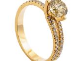 Sužadetuvių žiedas su briliantais (1,33 ct) - nuotraukos Nr. 5