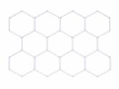 Hexagon rombo formos garažo apšvietimas 11 grid - nuotraukos Nr. 2