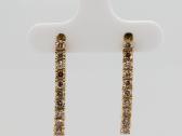 Aukso auskarai su deimantais (0,88ct) - nuotraukos Nr. 5