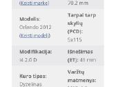 Ratlankiai buvo uzdeti ant chevrolet orlando - nuotraukos Nr. 6