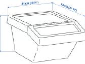 Atliekų rūšiavimo dėžė 37l Sortera Ikea - nuotraukos Nr. 2