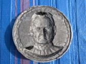 Vintažinis aliuminio bareljefas „Maironis 1862–193 - nuotraukos Nr. 2