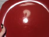 4 didelės Raudonos Bordo pietų Lėkštės - nuotraukos Nr. 3
