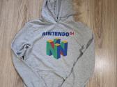 Nintendo 64 pilkas džemperis su gobtuvu - nuotraukos Nr. 2