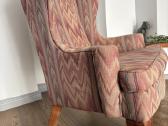 Vintažinis angliškas „universal“ wingback fotelis - nuotraukos Nr. 4