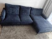 Vilmers sofa su pailginta dalimi, tamsiai mėlyna - nuotraukos Nr. 2