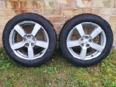 Ratai R18 225 55 dvi su padangom dvi be - nuotraukos Nr. 7