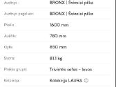 Sofa Laura - su miegojimo funkcija tik 500 eur - nuotraukos Nr. 10