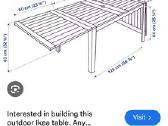 Ikea išskleidžiamas lauko stalas - nuotraukos Nr. 3