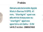 Apple watch 9 starlight 41mm. GPS - nuotraukos Nr. 5