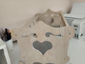 Medinė lovytė su lingėmis naudota - nuotraukos Nr. 2