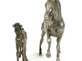 Metalinės žirgų statulos 2 vnt. Komplektas - nuotraukos Nr. 4