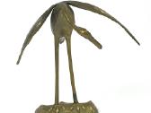 Žalvarinė gervės statula - nuotraukos Nr. 3