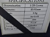 2022 1/25 crown 0.5gr Au 999 - nuotraukos Nr. 3