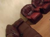 Klasikiniai odiniai foteliai ir sofa-lova. - nuotraukos Nr. 3
