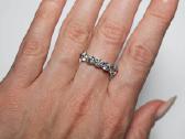 Žiedas natūralių deimantų juostelė 2.15ct - nuotraukos Nr. 2
