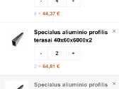Specialus aliuminio profilis terasai - nuotraukos Nr. 3