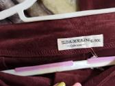 Italų gamybos velvetinės plačios kelnės XL/2xl - nuotraukos Nr. 6