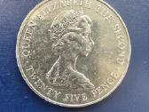 Gernsis 1978 25 pence Cu-ni Karališ. vizitas - nuotraukos Nr. 2