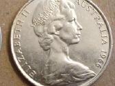 50 centų Australija 1966m. sidabras 800 - nuotraukos Nr. 2