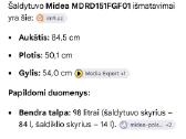 Parduodamas naudotas šaldytuvas Midea Mdrd151fg - nuotraukos Nr. 2
