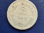 Rumunija 1924 2 lei Cu-ni - nuotraukos Nr. 2
